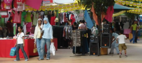 Cotabato City residents shopping at  South Seas Mall 3rd floor Bazaar month.