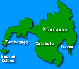 map of mindanao, philippines